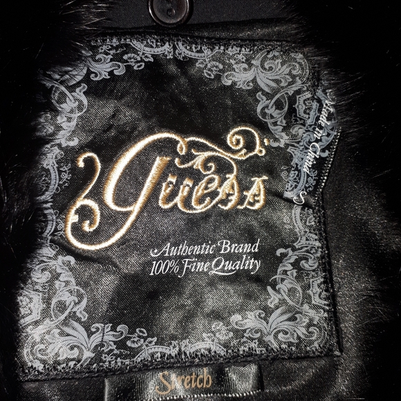 Vintage fur collar blazer jacket - Picture 6 of 7